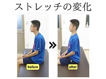 ストレッチヒーロー 岡山問屋町店/姿勢のビフォーアフター