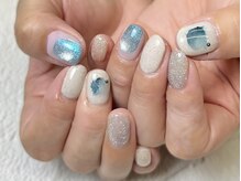 バーガンディ 鶴田(BURGUNDY)/ニュアンスネイル