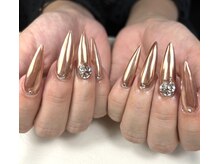 ネイルサロン ジュウェル 高原店(Jewel)/ブラウンゴールドミラー