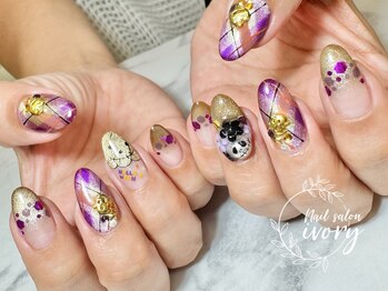 アイボリー(ivory)/ハロウィンネイル