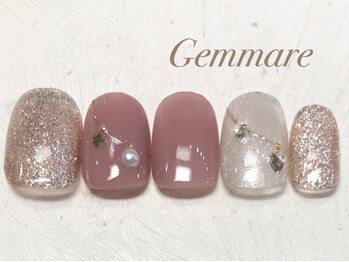 ジェンマーレ 青葉台店(Gemmare)/キラキラオーナメント大人ネイル