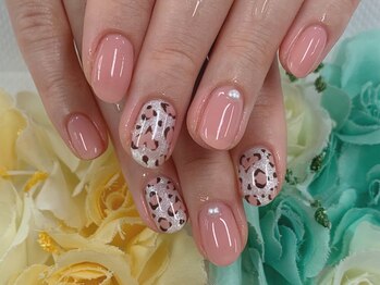 ディーネイル 天王寺(D-nail)/(松崎)ショートnail☆アニマル柄