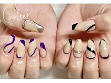 クリア(Clear)/うねうねネイル