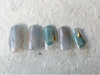 アイネイルズ 梅田店(I nails)/グリーンニュアンス¥7200
