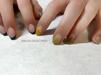 アンドクラッシィ(&classy.)/ニュアンスフレンチデザイン