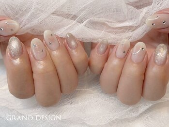 グランドデザイン 大垣店(GRAND DESIGN)の写真/ワンホンデザインが人気♪大人女子にも◎定額ワンホンネイル¥7700～初回ソフトジェル付け替えオフ無料♪