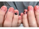 黒猫ネイル