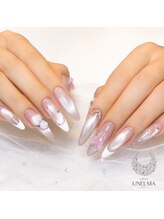 スカルプジェリップ長さだしネイル