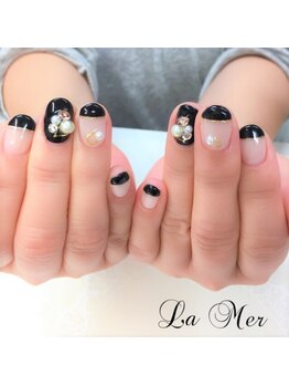 ネイルサロンラメール(La Mer)/ストレートフレンチネイル