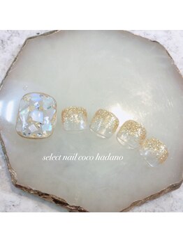 セレクトネイル ココ 秦野店(SELECT NAIL COCO)/Foot キラキラシェル