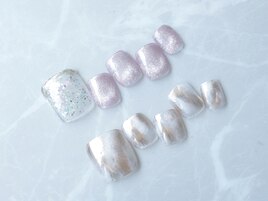 【ニュアンスフットネイル】