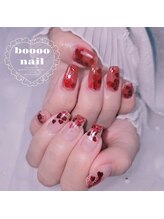 ブーネイル(boooo nail)/バレンタインハート埋め込み