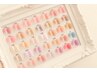 担当限定クーポン【HAND】長さだし10本シンプルグラデーションネイル