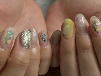 サトリネイルルーム 西宮北口(satori nail room)の写真/ネイル初めてさんも豊富なニュアンスデザインにワクワク★【サンプルから選ぶ/more art ¥7000～】