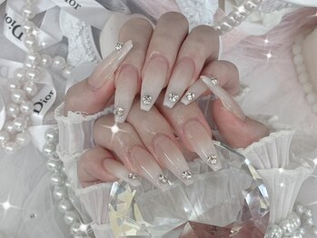 Umi NAIL SALON【長さだし/ワンホン/長さだしネイル/ワンホンネイル/持ち込み】の写真/【日本橋】チップ長さだし特化店!高強度な最新チップでスーパーロング長さだしも自爪を傷めず極上美爪へ♪