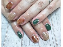 ウォーターワールド 大和店(WATER WORLD)/べっ甲柄ネイル