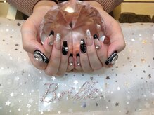 エスフィーネイルサロン ブリーユ(Esfy nailsalon Brille)/黒フレンチ