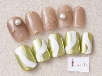 アイネイルズ 三宮店(I nails)の写真/初回オフ込★トレンドコース¥7500♪持ちや爪の薄さが気になる方必見！[三宮/パラジェル]