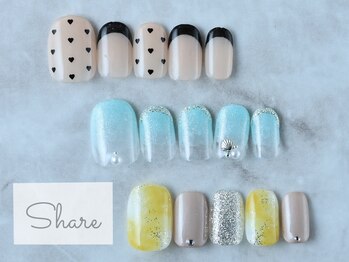 シェアー Share 元町の写真/【豊富なサンプルから選べるアート¥5390（丁寧ケア付！）】わかりやすい料金設定で通いやすい♪