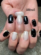 エーエムネイル(Am:nail)/白と黒