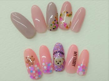 ネイルサロンセレーネ(Selene)/ハート テディネイル