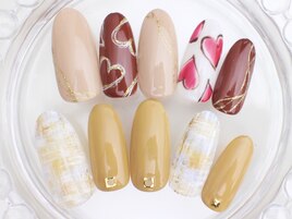 バレンタイン　チョコネイル