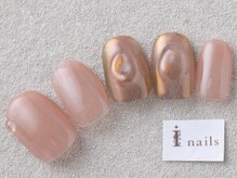 アイネイルズ 三宮店(I nails)/オレンジミラー¥6000