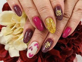 【ほり】プリティーハートネイル