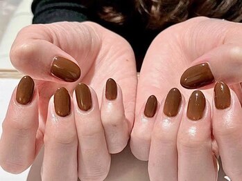 エリンカネイル バイ レシッド 武蔵小杉(erincanail by rcid)/ブラウンワンカラー