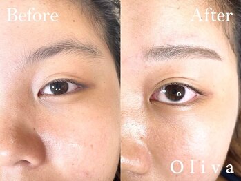 オリヴァ(Oliva)の写真/“今どきふんわり眉”も叶います！顔、骨格診断で小顔をつくるアイブロウ☆5000円で実現◎