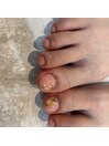 親指アート　Foot design