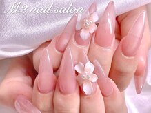 エムズ ネイルサロン(M2)/ちゅるんとサマーフラワーネイル