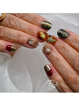 ラシサ(RA shisa)/Miki.W／9月定額ネイル