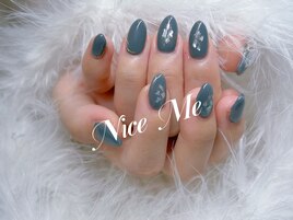 シェルネイル　秋色ネイル