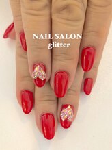 ネイルサロン グリッター(NAIL SALON glitter)/バレンタインネイル