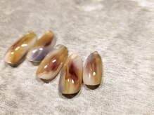 ブルーエヌ(BLUE N)/秋のくすみマーブル