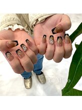 ル ミルト(Lu Mirto)/フレンチネイル／黒フレンチ