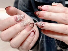 ボルドーフレンチxツイード