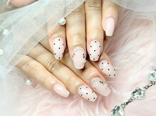 からだの恵み/透明感ベージュ×小粒ドット