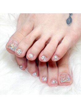 リエイトネイル(Re:eight nail)/◆Foot ラメグラ◆