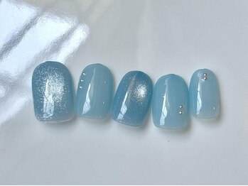 アイネイルズ 三宮店(I nails)/ 爽やか水色マグ