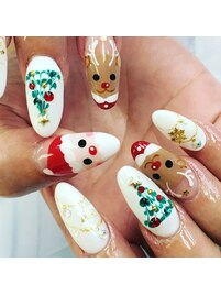 クリスマスネイル