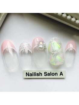 ネイリッシュサロン エー(Nailish Salon A)/2017/パステルフラワー