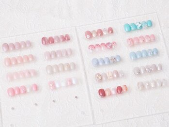 マシェリ(Ma cherie)の写真/【hand☆定額 ¥8800】15種類の豊富なデザインをご用意!トレンドや季節に合ったデザインも◎