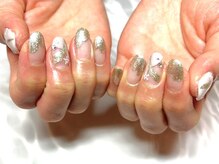 ネイルサロンブリス(nail salon Bliss)/☆優雅な雪の結晶ネイル☆