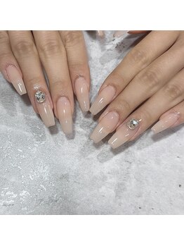 那覇ネイル/透け感ネイル♪