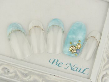 ビーネイル(Be NaiL)/爽やかマリンネイル
