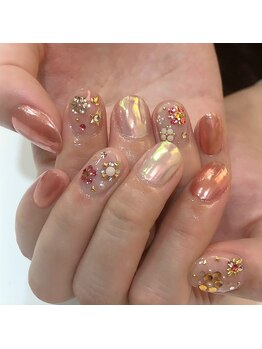 グラマラス アンジェアイ 荻窪店(glamourous ange eye)/オーロラ秋ネイル