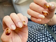 ネイル ドゥ 岡山駅前店(Nail Doux)/ニュアンス大理石ネイル