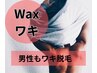 〈ＷＡＸ脱毛〉　ワックス脱毛　臭いの原因脇毛　《ワキ》　　3300円